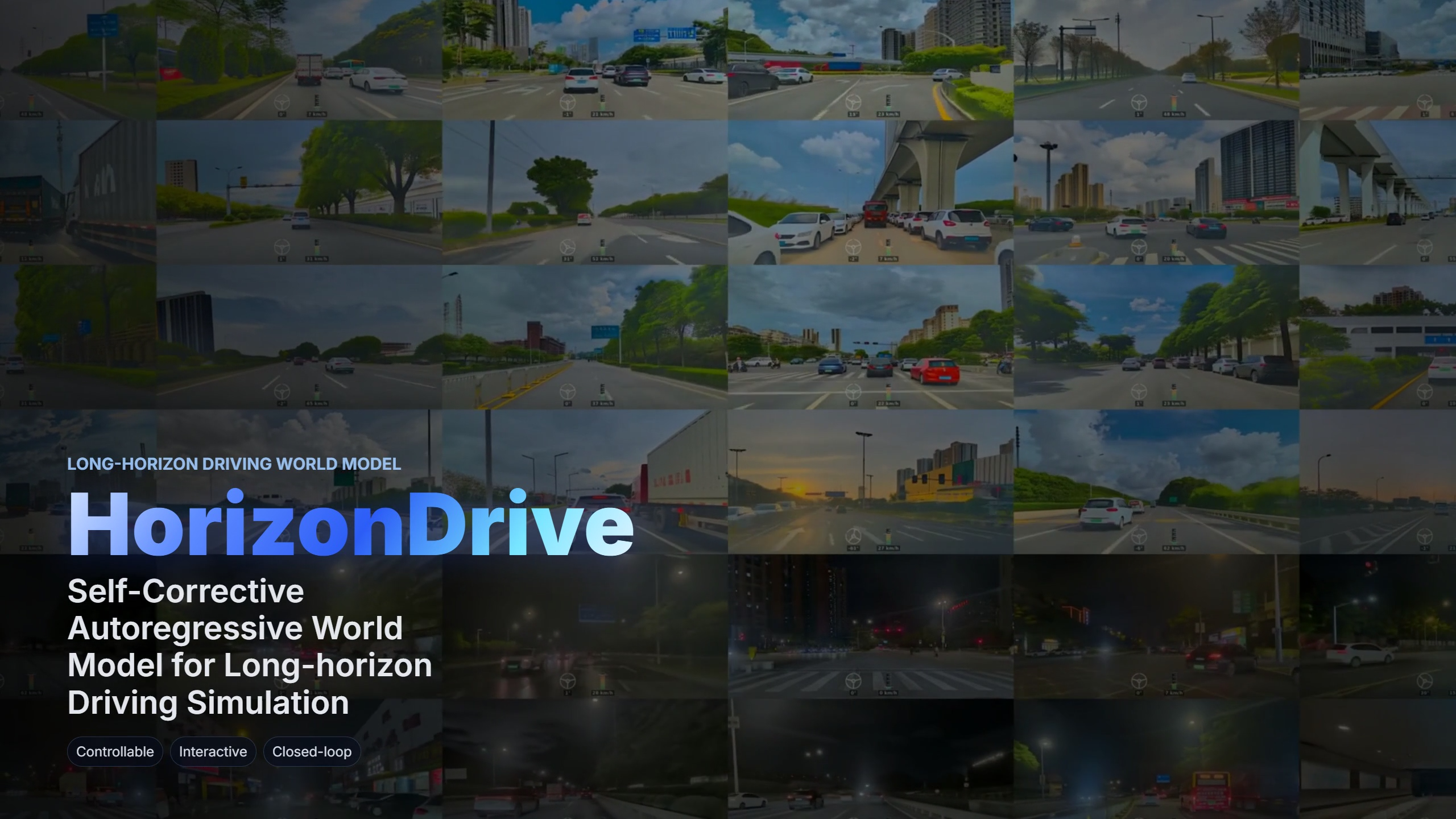 HorizonDrive：长时序自动驾驶世界模型